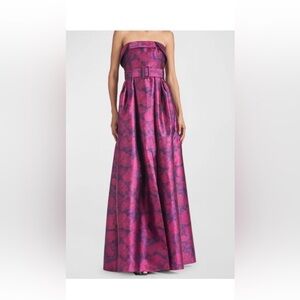 Sachin & Babi Brielle Gown, Strapless Pink/Purple, Magentabloom